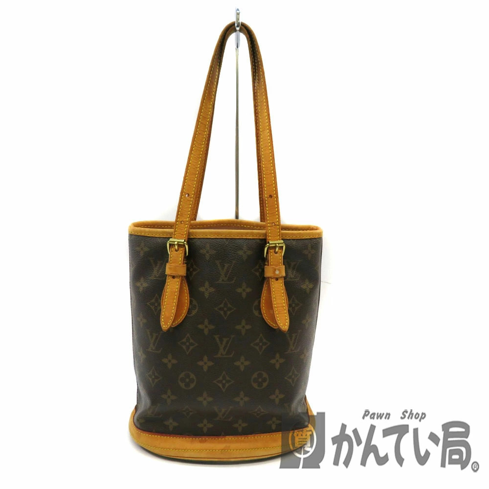 LOUIS VUITTON Bucket Monogram Handbag Brown Bag